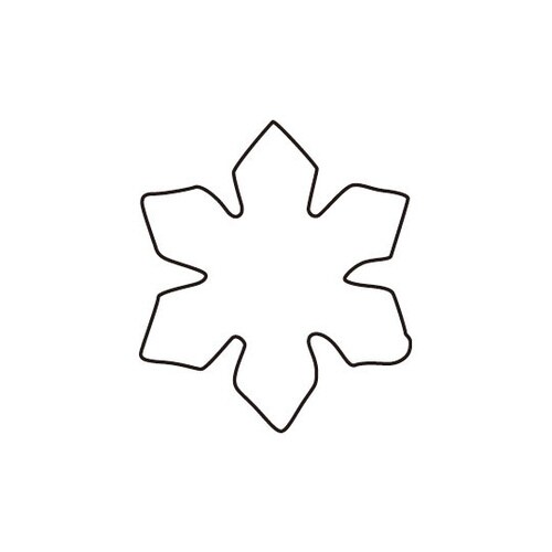 生抜 3PC 雪の結晶 078159