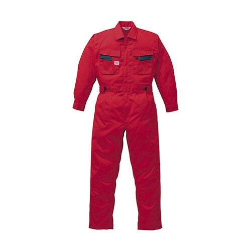 つなぎ服 赤 4L 1−8300−RE−4L