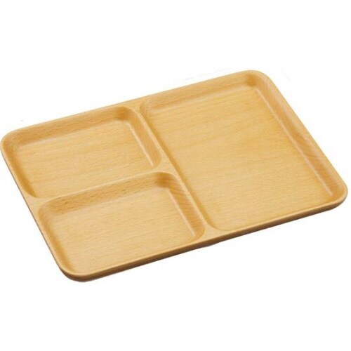 ブナ 仕切り付きプレート 26.5 V−114