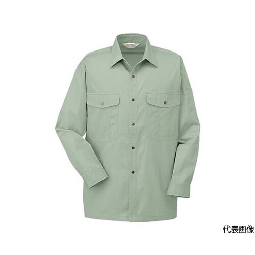 178−9−5L 長袖シャツ 緑
