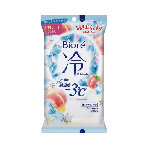 ビオレ冷シート ももせっけん 20枚入×6