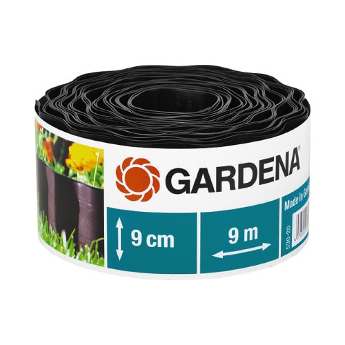 花壇エッジングフェンス ブラウン9cm