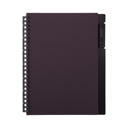 オープンリングノート A5 ボルドーブラック