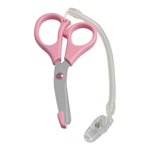 ナーイスはさみ(ストラップ付) ピンク