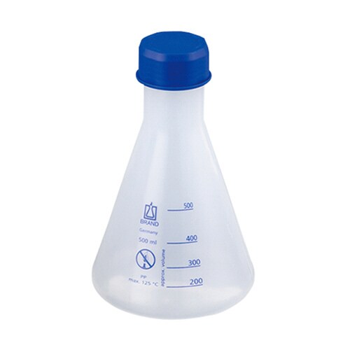 PP三角フラスコ(青目盛)500mL