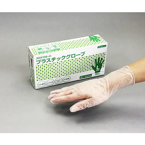 プロテクガード プラスチックグローブ L