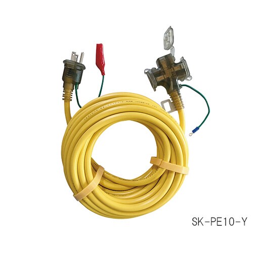 延長コード 3芯3個口 プラグ2芯3芯兼用