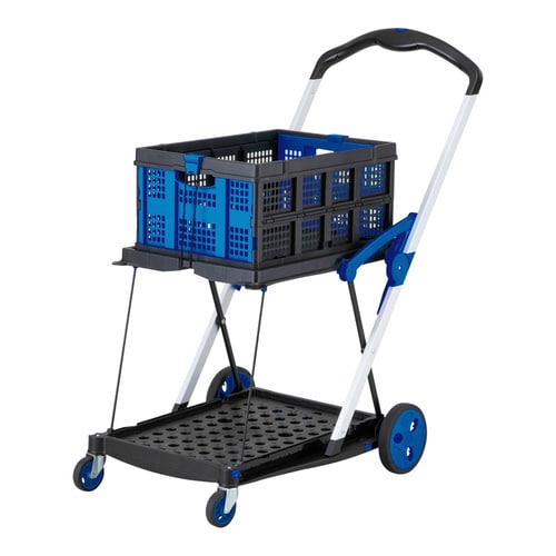 折り畳み2段台車(コンテナ付き)