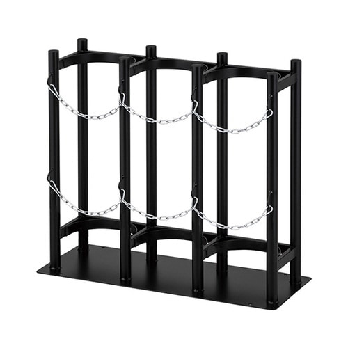 ボンベ固定スタンド 1500L×3本架け