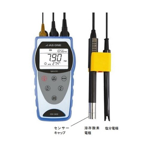 光学式溶存酸素計 溶存酸素・温度・塩分