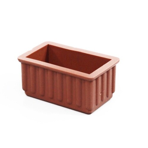 イス脚キャップバラ 24×45×25ミリ 茶