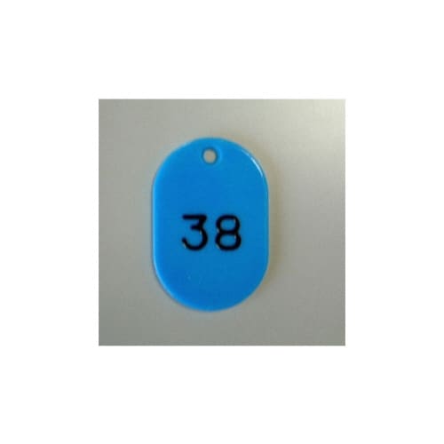 番号札 小 1から100番 100枚1セット 空色