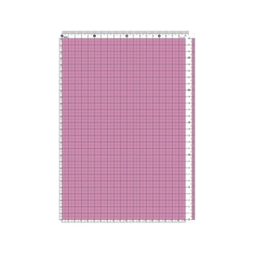 カラー方眼下敷 A4 ピンク