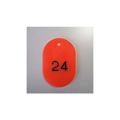 番号札 大 1から50番 50枚1セット 赤色