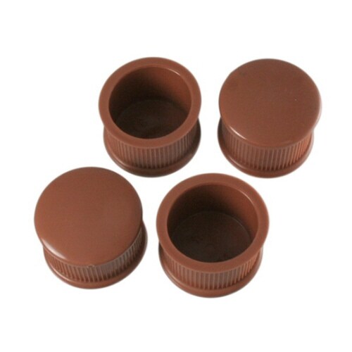 脚キャップ 直径39×29.5mm 茶