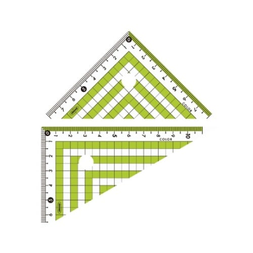 カラー三角定規 グリーン