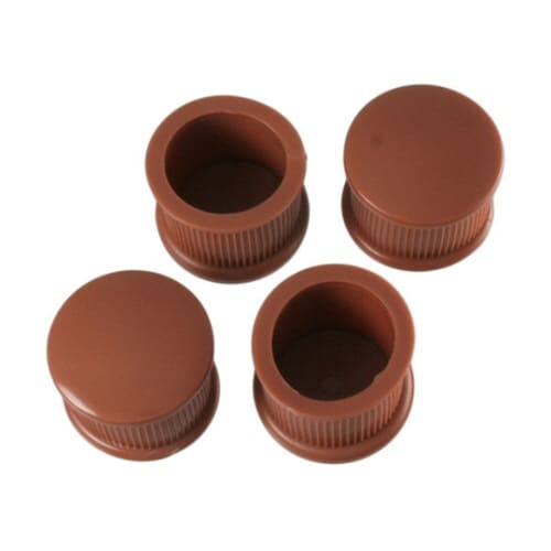 脚キャップ 直径32×26.5mm 茶