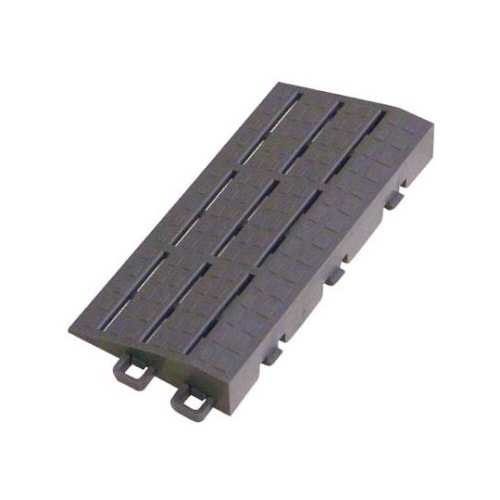 ブラシマットD グレー 中フチ+ 75×150mm