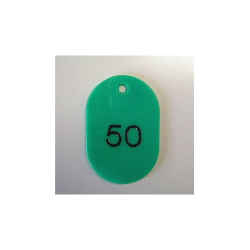 番号札 大 1から50番 50枚1セット 緑色