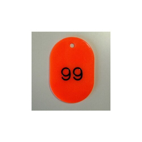 番号札 大 51から100番 50枚1セット 赤色