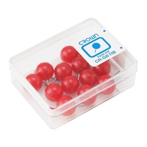 画鋲 針長:10mm 赤