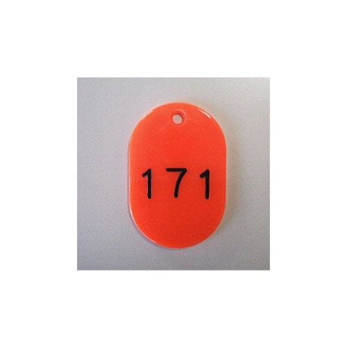 番号札 大 151から200番 50枚1セット 赤