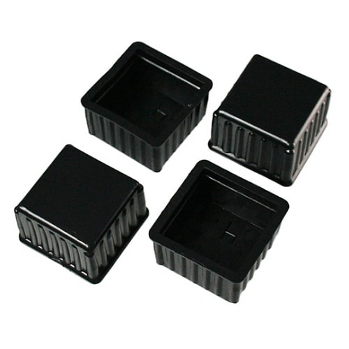 脚キャップ 38mm角×25mm 黒 1