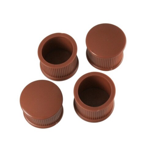脚キャップ 直径35×29.5mm 茶