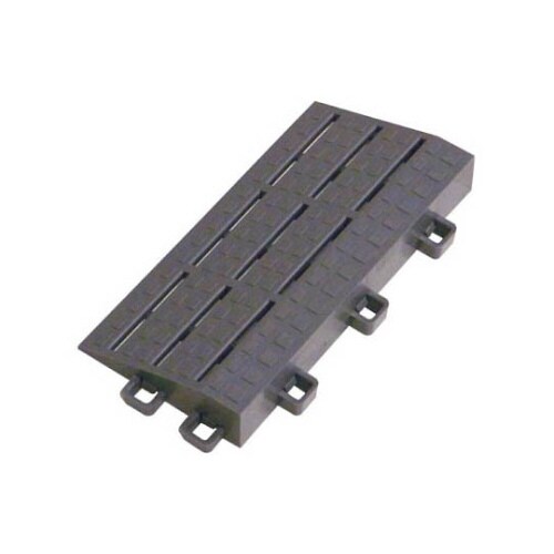 ブラシマットD グレー 中フチ− 75×150mm