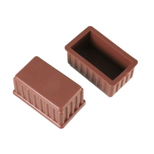 脚キャップ 53×32×25mm 茶 1