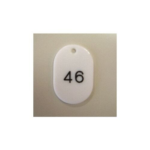 番号札 小 1から100番 100枚1セット 白色