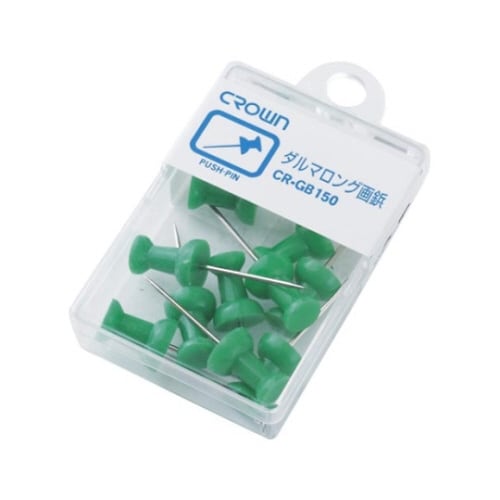 画鋲 針長:25mm 緑