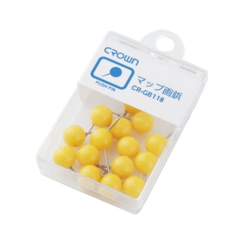 画鋲 針長:10mm 黄