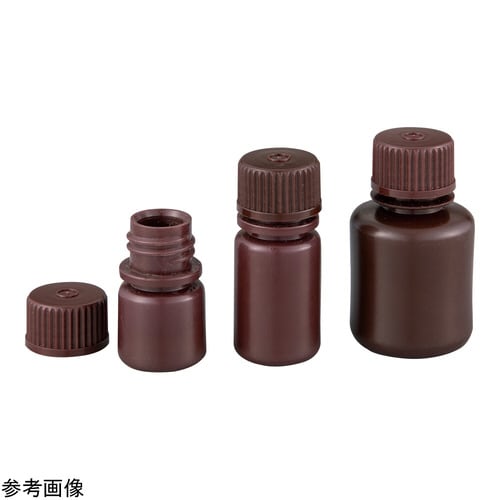 試薬ボトル(小容量HDPE製細口アンバー)15mL