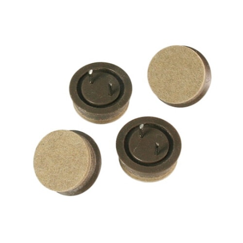 打込フェルト 28mm丸 ブラウン 1パ