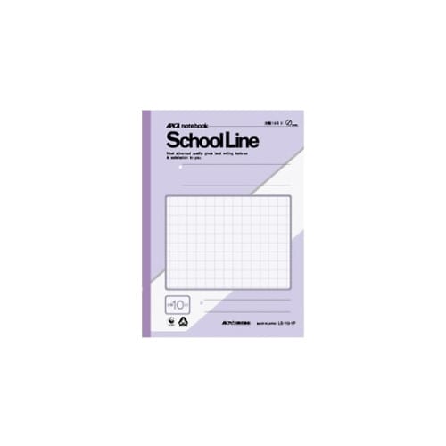 スクールライン セミB5 10mm方眼 紫