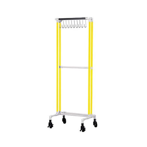 抗菌イレクター エプロンハンガー10名用 イエロー