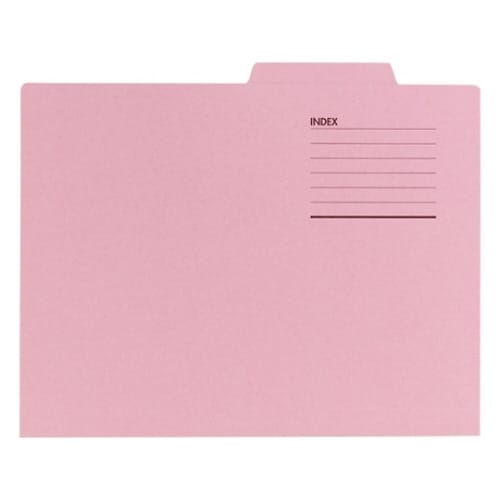 個別フォルダー ピンク 1パック(10枚入)