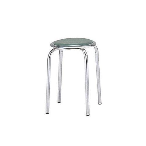 丸イス(10脚入) グリーン