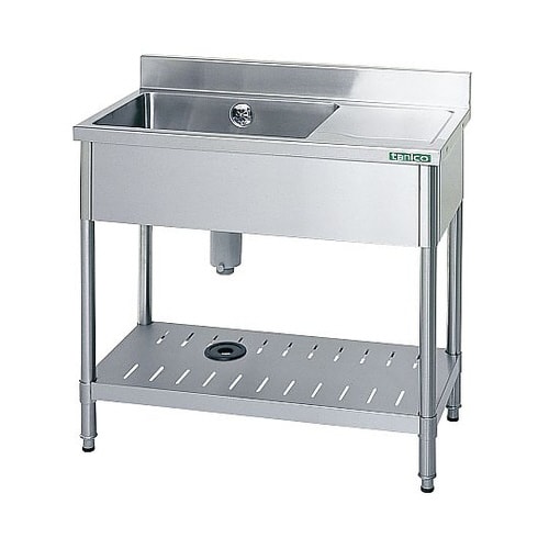 18−0台付一槽シンク(バックガード付) 右付