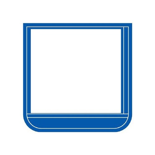 ポケット胸章 青