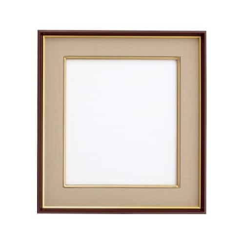 色紙額 ブラウン/ベージュ