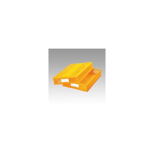 デスクトレー (シストレー) フタ付 黄