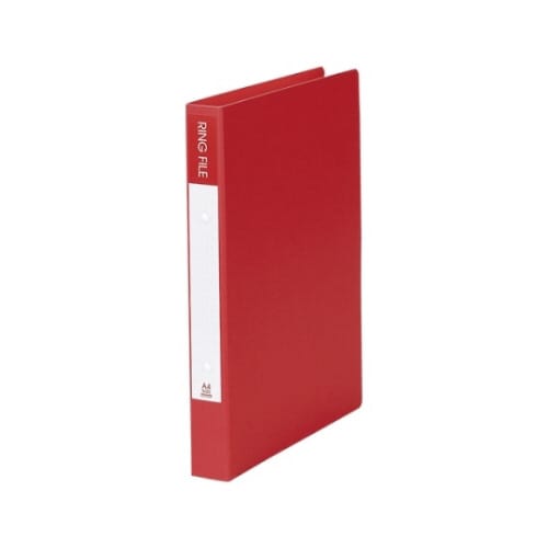 紙製リングファイル レッド