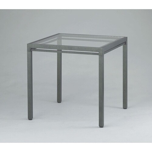 キューブテーブル ハンマーシルバー