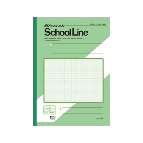 LAS10G 方眼英習罫漢字練習罫ノート