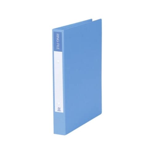 紙製リングファイル ブルー
