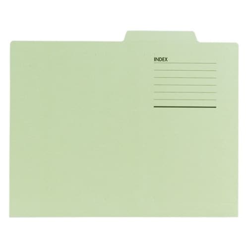 個別フォルダー グリーン 1パック(10枚入)