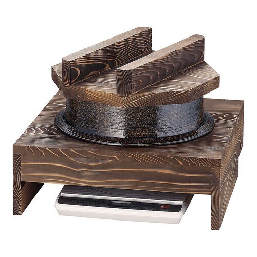 電磁用アルミ製1升釜・ハカマセット (焼杉木蓋付)