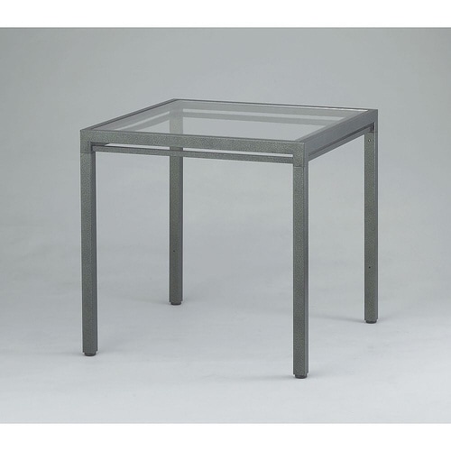 キューブテーブル ハンマーシルバー